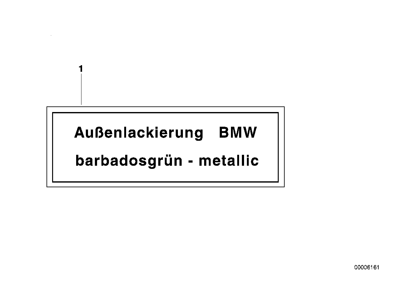 Genuine BMW 51141867559 E30 E28 E23 Label GRAPHIT-MET (Inc. 528e, 728iS & M6) | ML Performance EU EU Car Parts