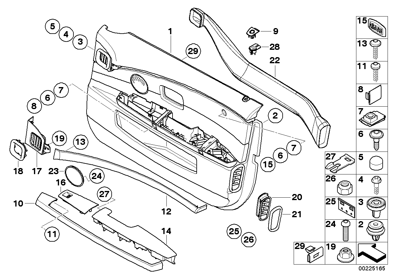 Genuine BMW 51417024309 E65 E66 Door Fibre-Optic Decor Strip, Front Left (Inc. 735i, 740d & 760Li) | ML Performance EU EU Car Parts