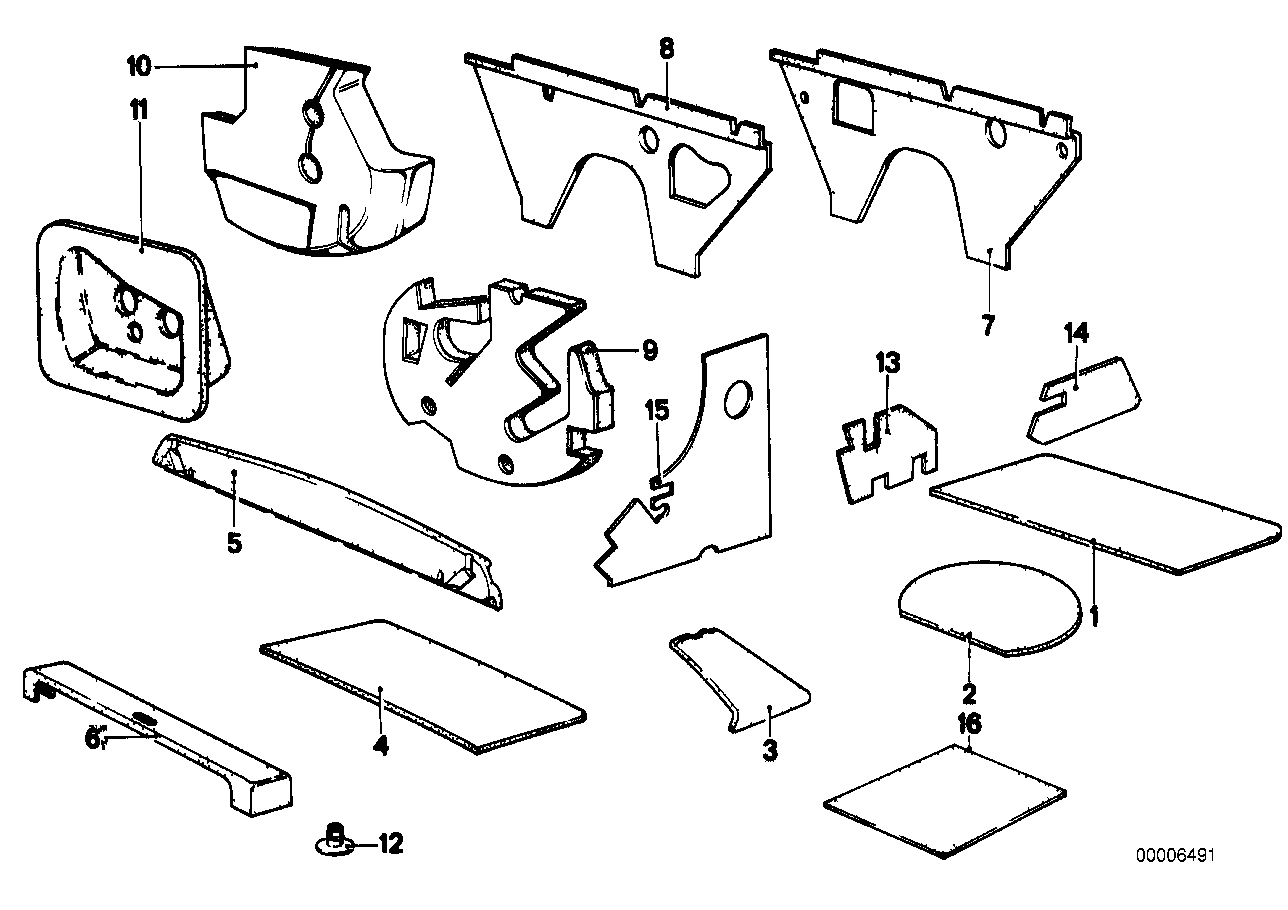 Genuine BMW 51481815888 E12 E28 Sound Insulating Rear Window Frame Right (Inc. 525i, 525 & M535i) | ML Performance EU EU Car Parts