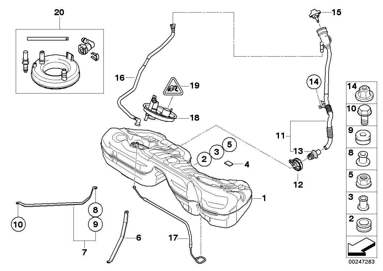 Genuine BMW 16117194205 E90 Filler Pipe (Inc. 328i & 328xi) | ML Performance EU EU Car Parts