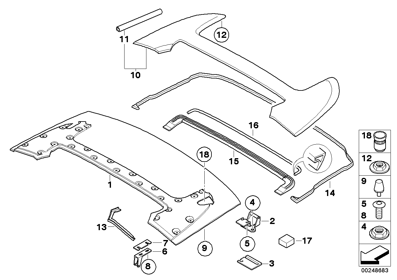 Genuine BMW 51257009573 E64 Catch Bracket (Inc. 645Ci, Drophead & 650i) | ML Performance EU EU Car Parts