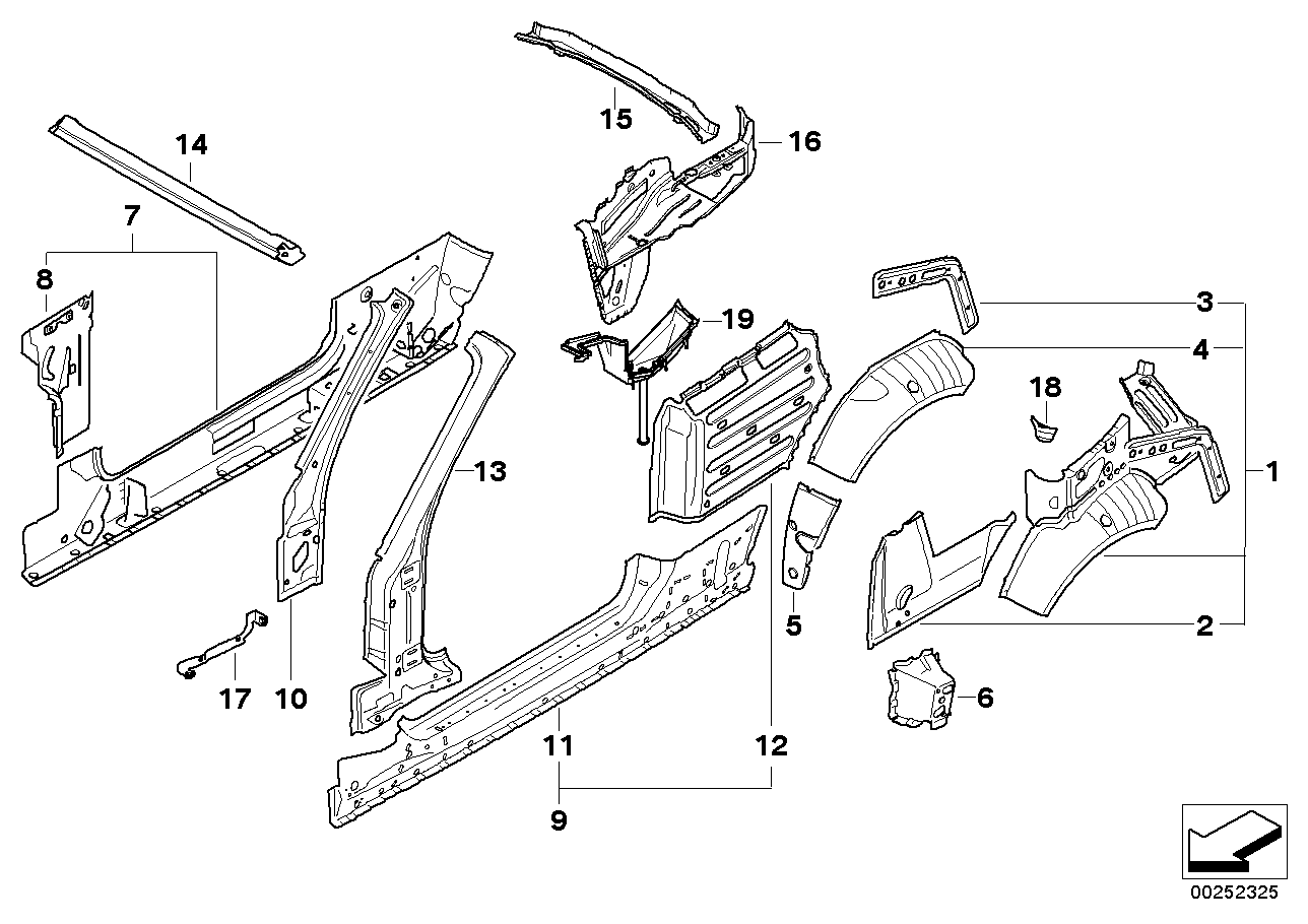 Genuine BMW 41217194464 E88 Molded Part, Side Panel, Right (Inc. 123d, 128i & 135i) | ML Performance EU EU Car Parts