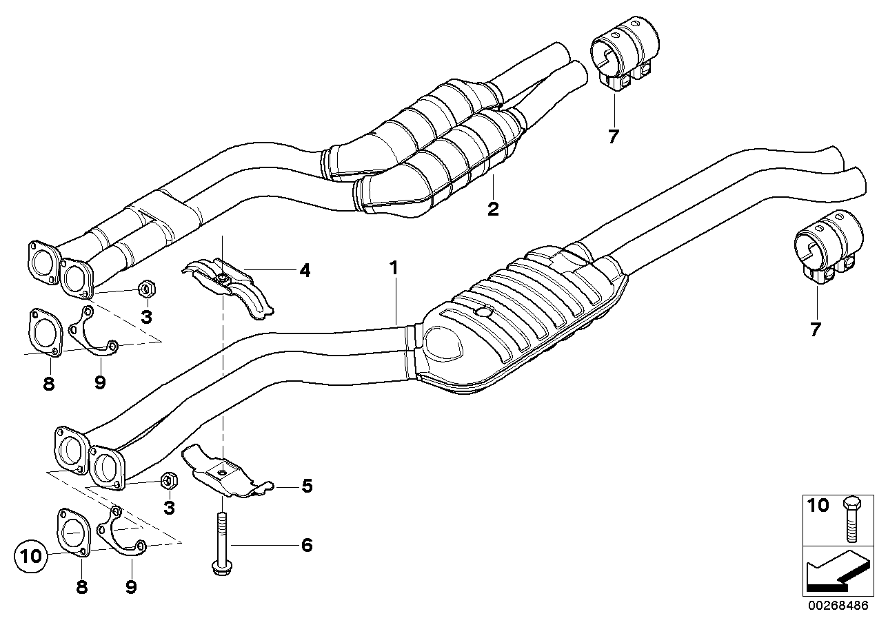 Genuine BMW 18201440289 E46 E83 Clamp Lower (Inc. 330i, 320Ci & 323i) | ML Performance EU EU Car Parts