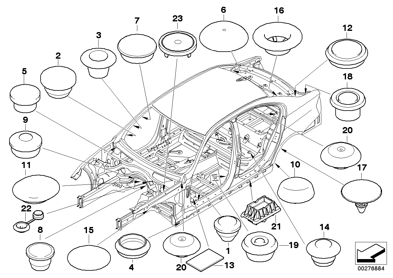 Genuine BMW 07147222097 Sealing Plug D=20 (Inc. 550i, 530d & 550iX 4.4) | ML Performance EU EU Car Parts