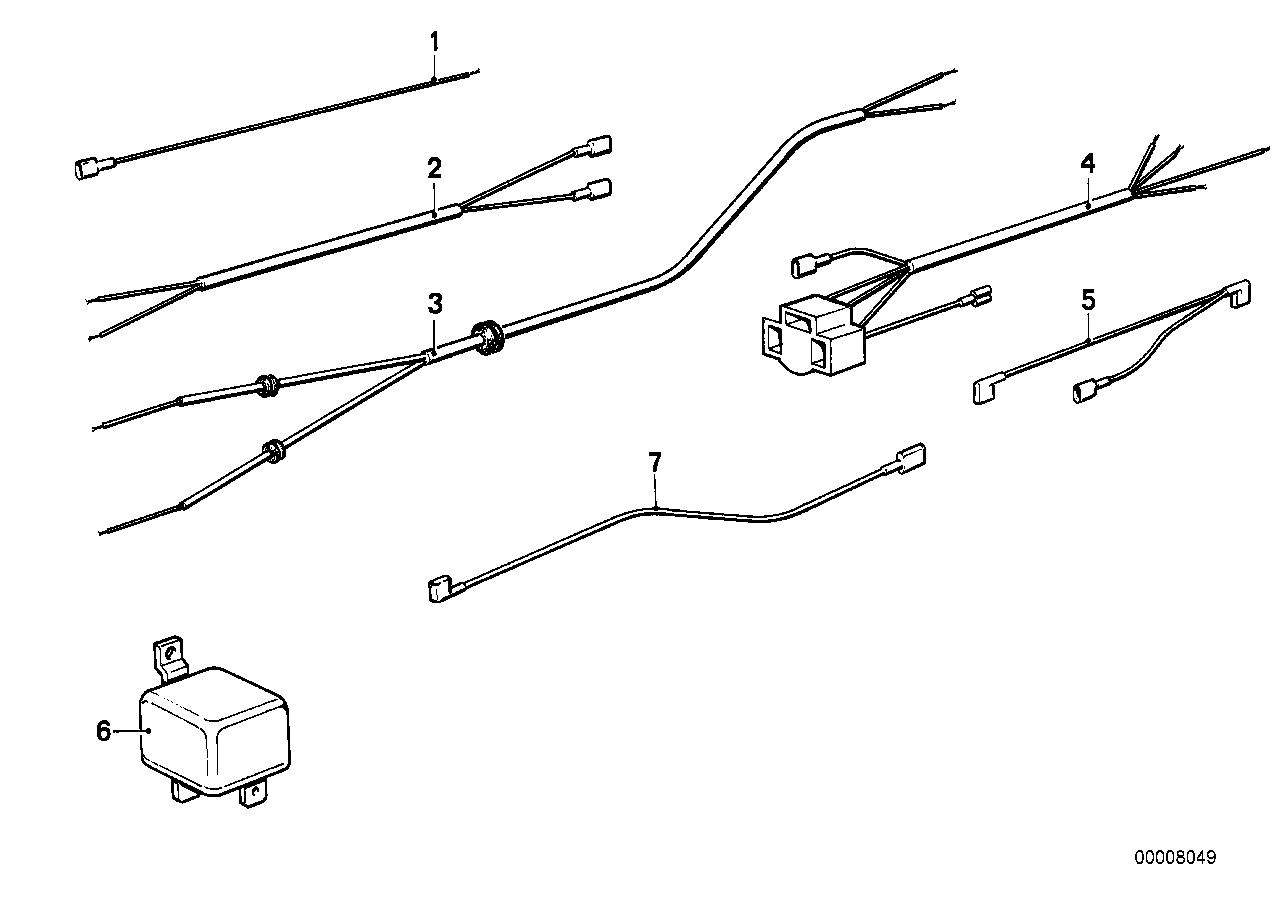 Genuine BMW 61121358176 Wire Parking Light (Inc. R75/6, R90S) | ML Performance EU EU Car Parts