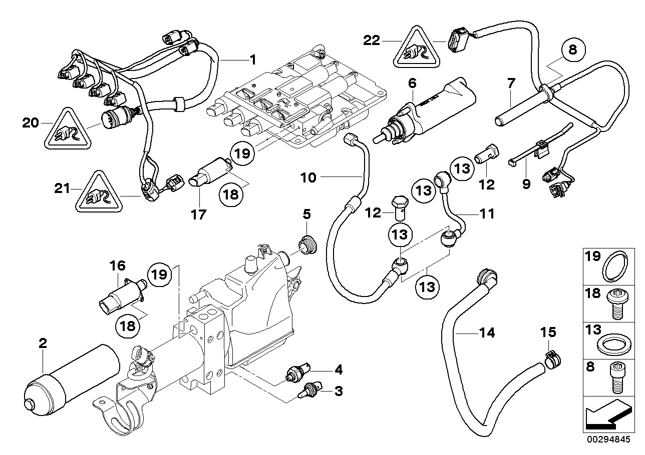Genuine BMW 23017838939 E60 E63 E61 Pressure Line, Valve Block (Inc. M5 & M6) | ML Performance EU EU Car Parts