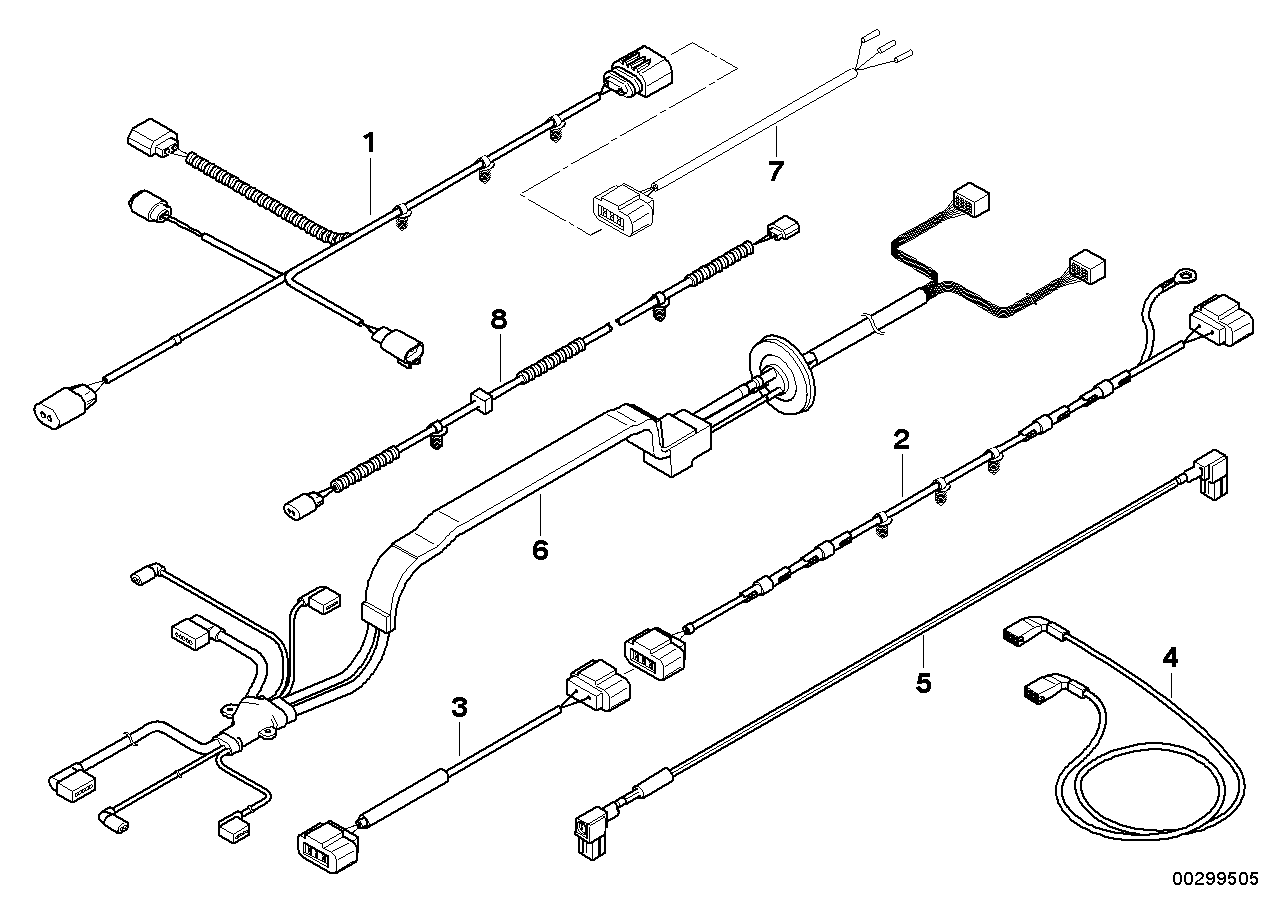 Genuine BMW 12517575579 E71 E72 E70 Wiring Harness, Rear Differential (Inc. Hybrid X6 & X6) | ML Performance EU EU Car Parts
