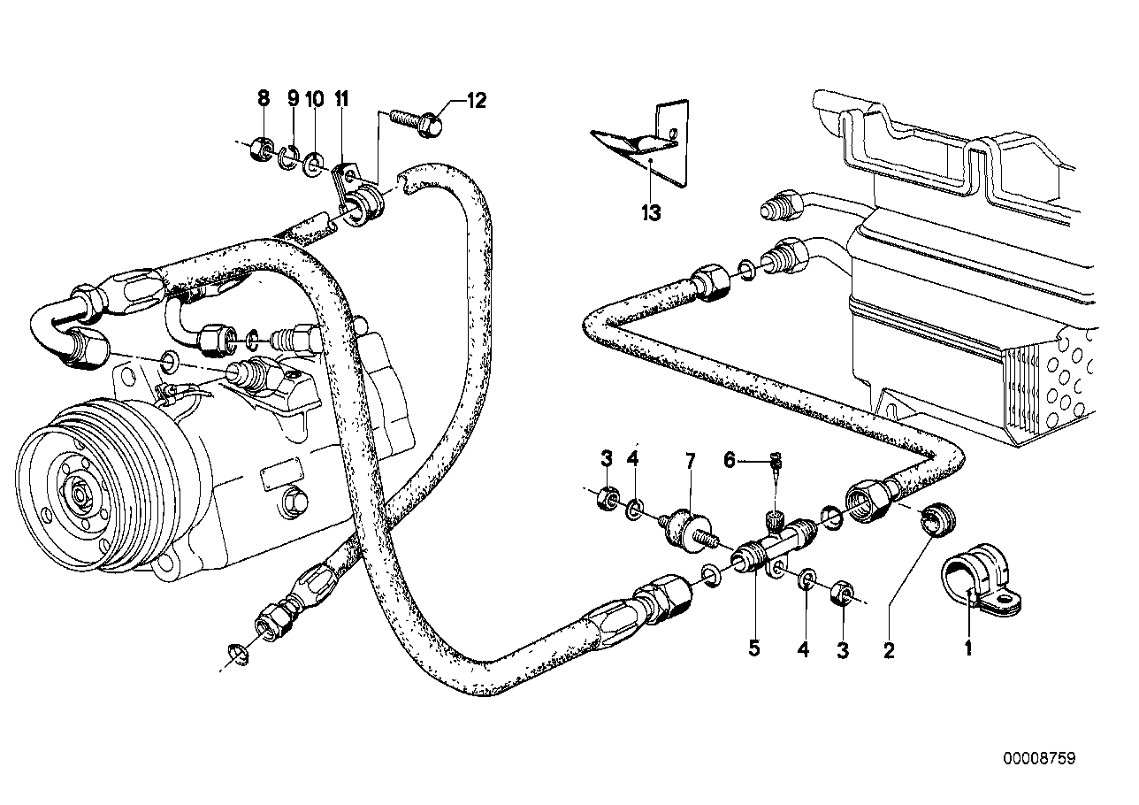 Genuine BMW 64521354981 E24 E28 E12 Valve (Inc. 732i, 728 & 518) | ML Performance EU EU Car Parts