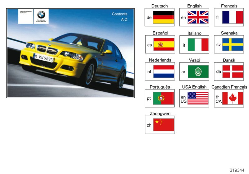 Genuine BMW 01410158142 E46 Owner'S Handbook M3 E46/2 EN US, MJ 04 (Inc.  & M3) | ML Performance EU Car Parts