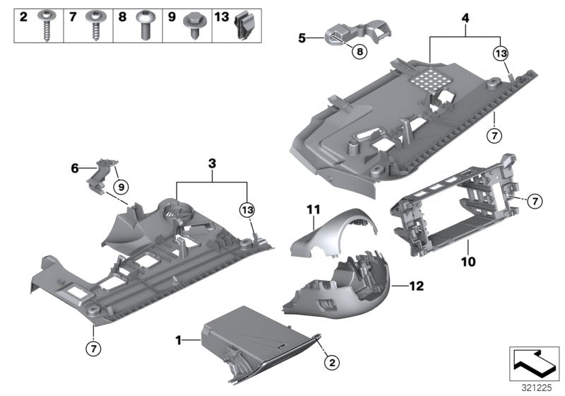 Genuine BMW 51459206029 Folding Box, Driver's Side ZIMTBRAUN (Inc. 520d ed, 550i & 530d) | ML Performance EU EU Car Parts