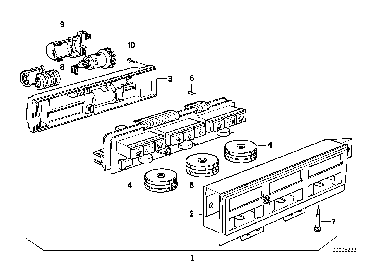 Genuine BMW 64111392178 E31 Control Unit, Automatic Air Cond.,Auc (Inc. 850CSi, 840i & 850Ci) | ML Performance EU EU Car Parts