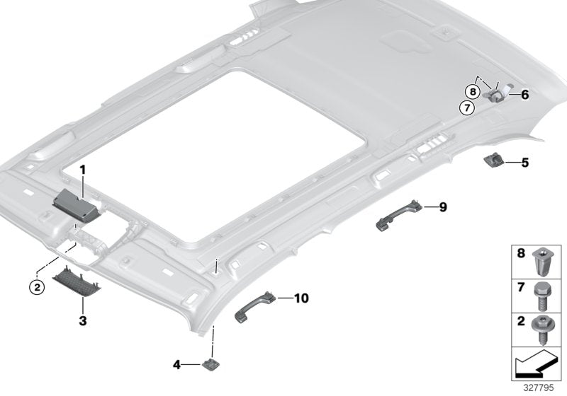 Genuine BMW 51447329294 F15 F16 Cover Plate GRAU (Inc. X6) | ML Performance EU EU Car Parts