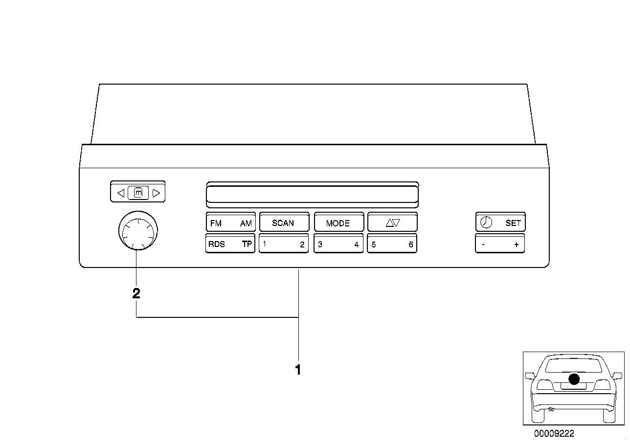 Genuine BMW 65806914588 E39 Information Display (Inc. 525d, 540iP & 530i) | ML Performance EU EU Car Parts