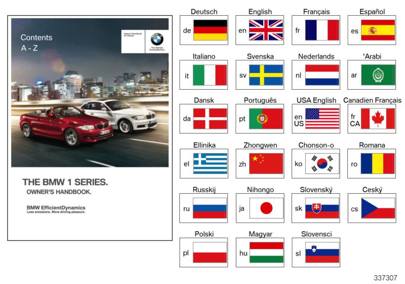 Genuine BMW 01402918484 E82 E88 Owner's Manual For E82, E88 With Idrive EN US (Inc. 128i & 135i) | ML Performance EU EU Car Parts