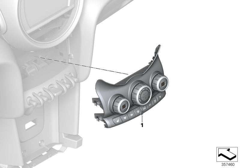 Genuine BMW 61319354510 F55 Automatic Air Conditioning Control (Inc. One First, Cooper SD & One D) | ML Performance EU EU Car Parts