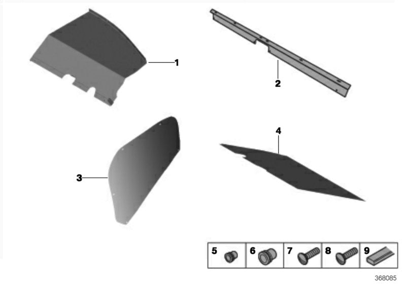 Genuine BMW 51468416588 Partition Right SPEC 2013 (Inc. M235i Racing) | ML Performance EU EU Car Parts