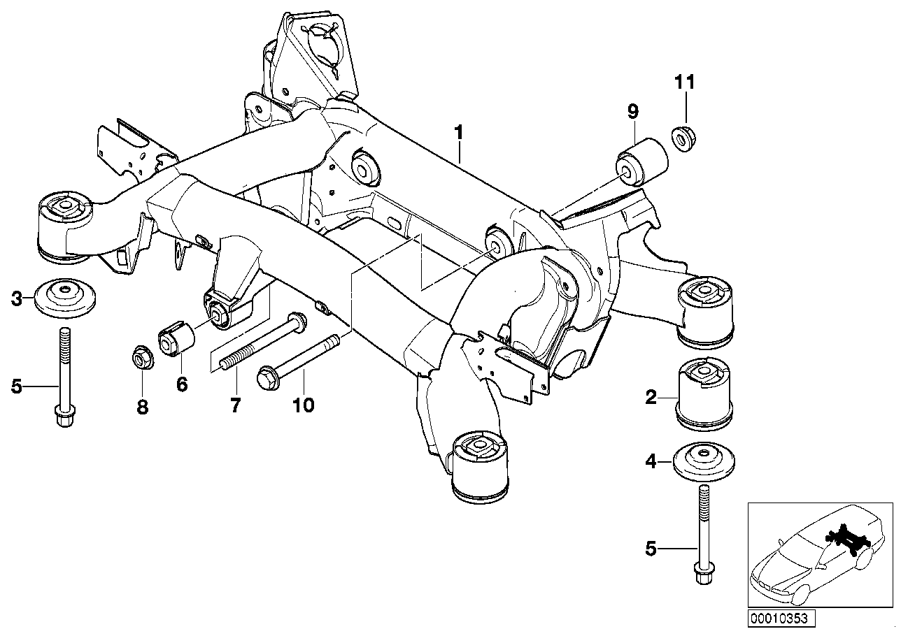Genuine BMW 33311094220 E39 E52 Stopper (Inc. 525tds, 530i & 525i) | ML Performance EU Car Parts