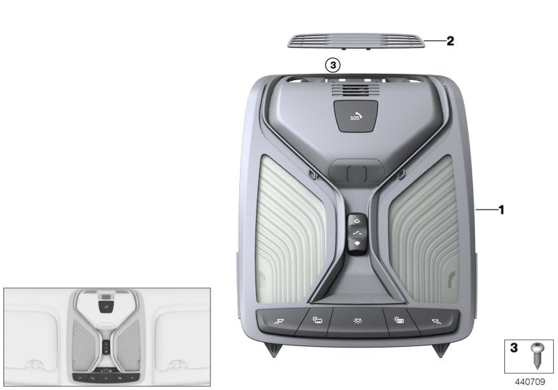 Genuine BMW 61319875392 G07 Headliner Control Module (Inc. X7) | ML Performance EU EU Car Parts