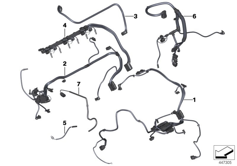 Genuine BMW 12517620677 F25 Wiring Harness, Eng. Sensoric Module 1 4WD MSA NVLD (Inc. X3 28iX) | ML Performance EU EU Car Parts
