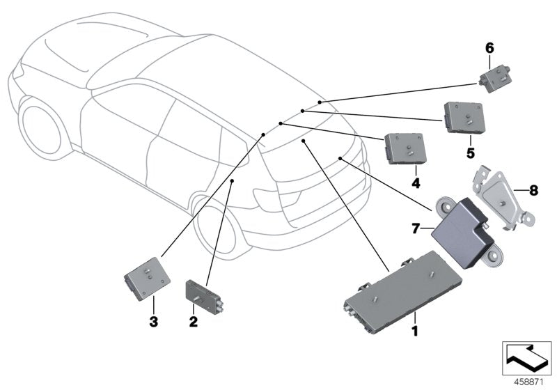 Genuine BMW 65209352597 F26 Antenna Amplifier Diversity (Inc. X4) | ML Performance EU EU Car Parts