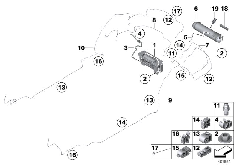 Genuine BMW 34317707371 RR6 Tandem Clamp D=5-8/10-12mm (Inc. Ghost EWB, Wraith & Dawn) | ML Performance EU EU Car Parts