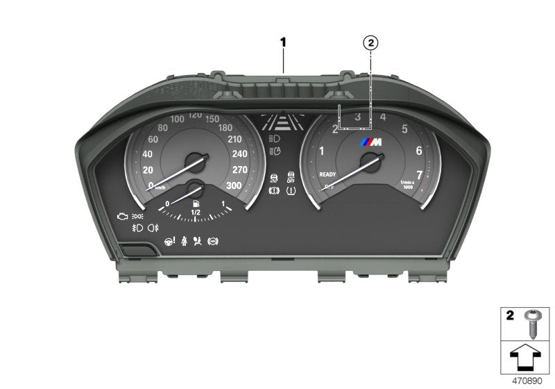 Genuine BMW 62108090140 Instrument Cluster KMH (Inc. M2) | ML Performance EU EU Car Parts