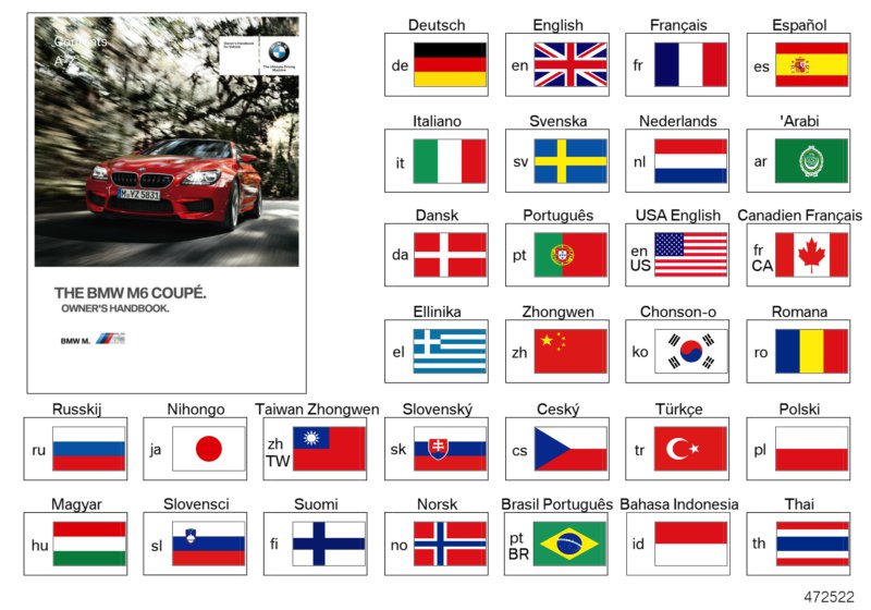 Genuine BMW 01402925454 Owner's Manual For M6 DE (Inc. M6) | ML Performance EU EU Car Parts