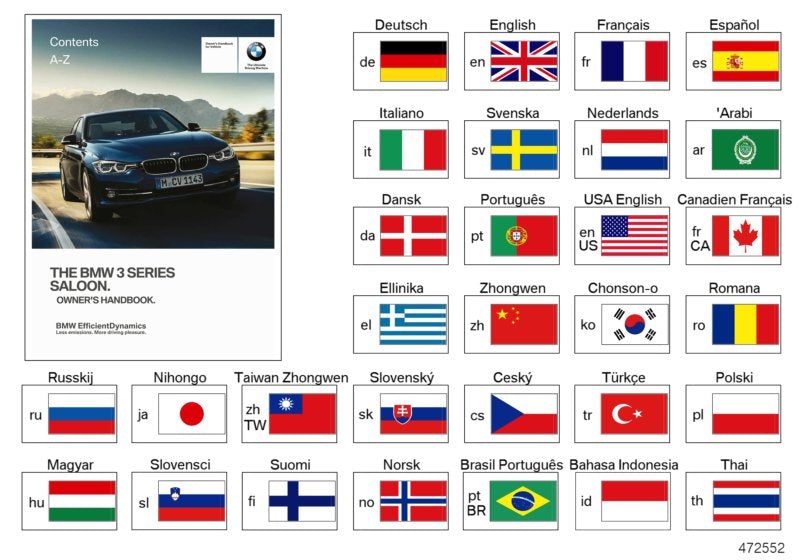 Genuine BMW 01402926526 Owner's Manual For EN (Inc. 320i ed, 316d & 320d ed) | ML Performance EU EU Car Parts
