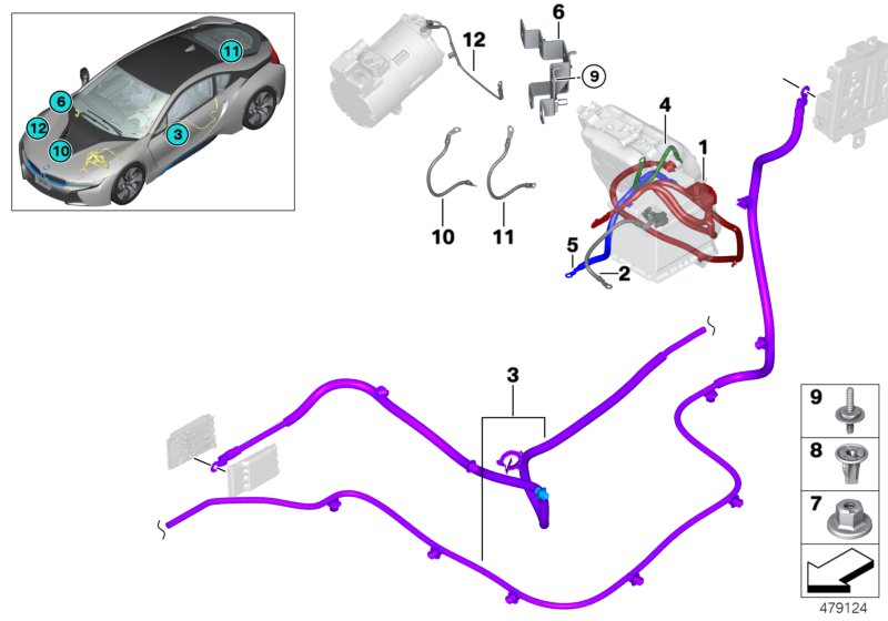 Genuine BMW 61129320779 I15 I12 Wiring Harness, Power Distribution Box (Inc. i8) | ML Performance EU EU Car Parts