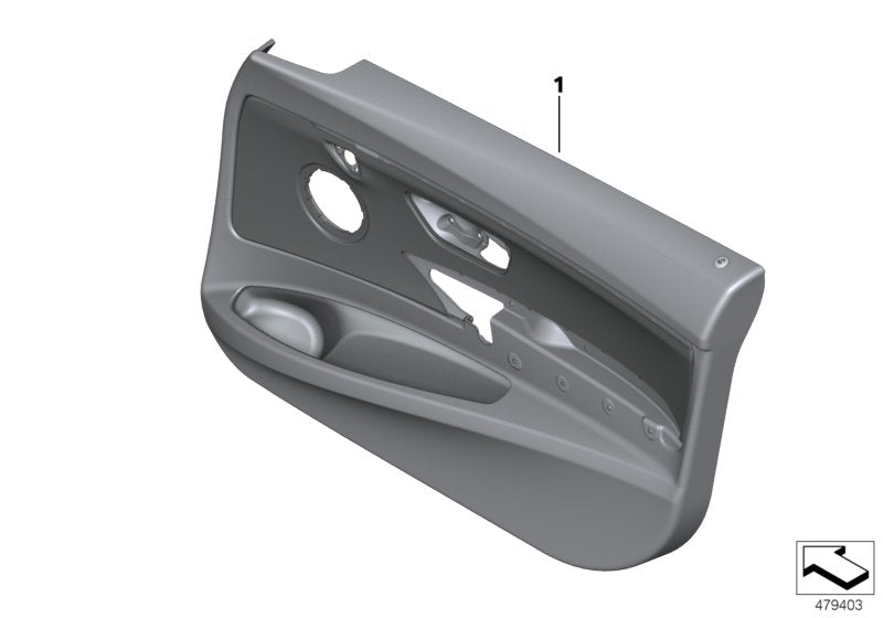 Genuine BMW 51417321243 Door Panel, Leather, Front Left SCHWARZ/OYSTER (Inc. 340i, 330i & 330d) | ML Performance EU EU Car Parts