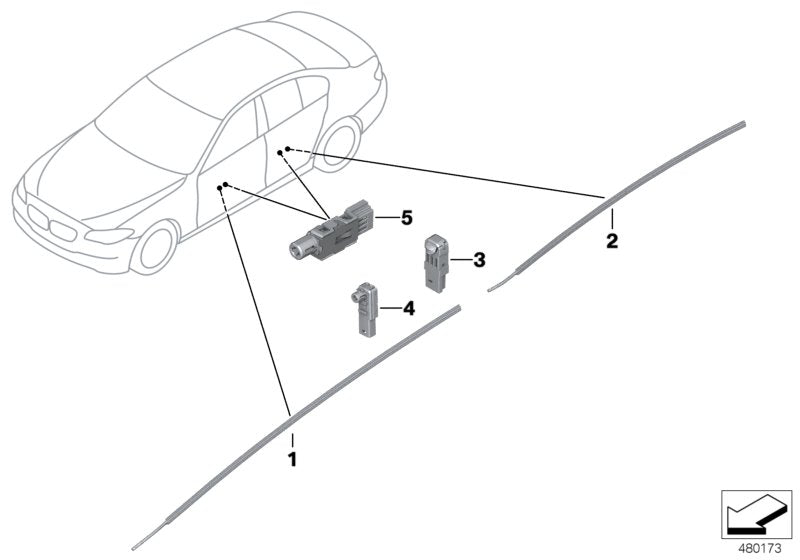 Genuine BMW 63319186639 Optical Conductor, Door Pocket, Left (Inc. 525d, 535dX & M5) | ML Performance EU EU Car Parts