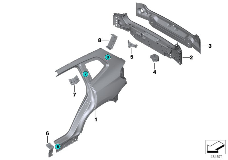 Genuine BMW 41008495539 G02 Rear Battery Bracket (Inc. X4 M & X3) | ML Performance EU EU Car Parts