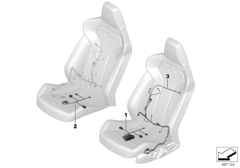 Genuine BMW 61128711847 G01 G02 Wiring Set Seat, Driver's Side (Inc. X3) | ML Performance EU EU Car Parts