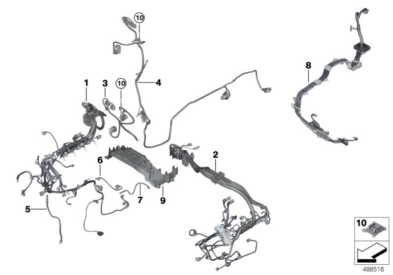 Genuine BMW 12517634620 F15 Wiring Harness, Engine, Power Module (Inc. X6) | ML Performance EU EU Car Parts