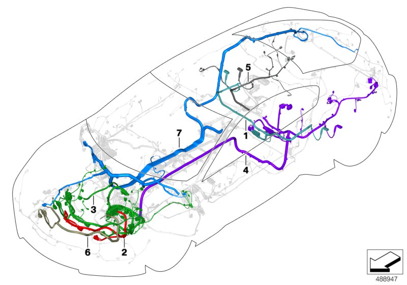 Genuine BMW 61128705534 I15 Rep. Wiring Harness, Drive, Front (Inc. i8) | ML Performance EU EU Car Parts