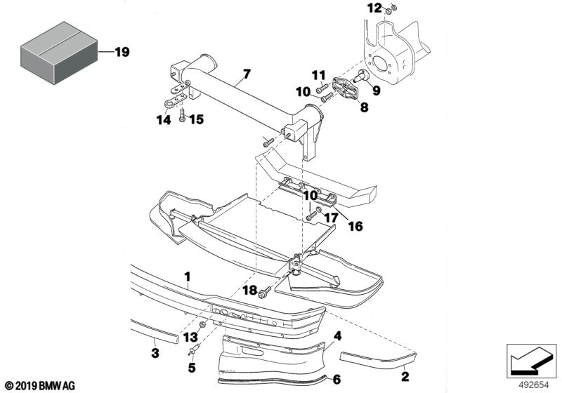 Genuine BMW 51112485944 Holder (Inc. E36 320i) | ML Performance EU EU Car Parts
