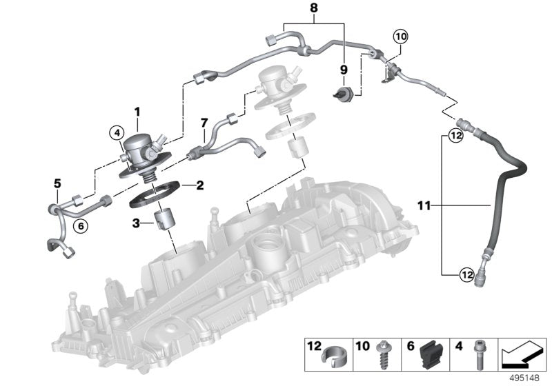 Genuine BMW 13538053442 Fuel Supply Line With Sensor (Inc. X3 M & X4 M) | ML Performance EU EU Car Parts