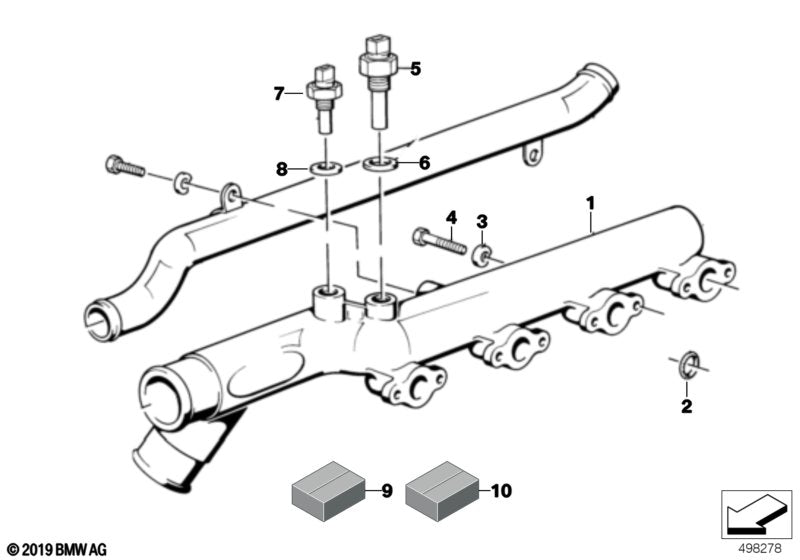 Genuine BMW 12511415245 E36 Temperature Sensor PI-SYSTEM (Inc. 318iS & 320i) | ML Performance EU EU Car Parts