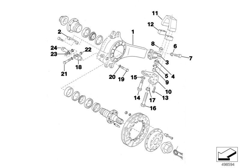 Genuine BMW 33332224165 E36 Fit Bolt M12X45 (Inc. 318iS & 320i) | ML Performance EU EU Car Parts