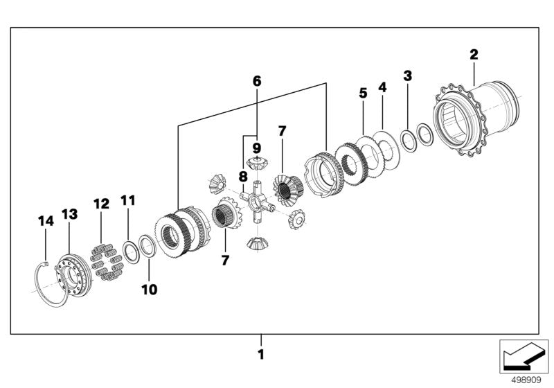 Genuine BMW 23008423817 Gear Wheel RAMP SET 65/35 (Inc. M6 GT3) | ML Performance EU EU Car Parts