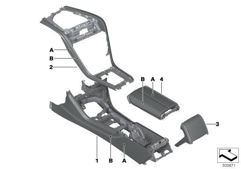 Genuine BMW 51167994896 G14 G15 F91 Mount, Trim Panels, Center Console INDIVIDUAL (Inc. 840dX, 840i & M850iX) | ML Performance EU EU Car Parts