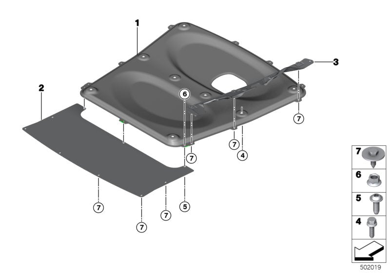 Genuine BMW 51758416753 Structural Reinforcement Panel AUSBAUTEIL (Inc. M235i Racing) | ML Performance EU EU Car Parts