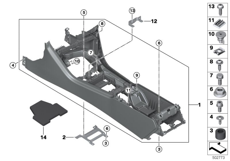 Genuine BMW 61139205561 G14 G16 F92 Plug-In Connection Bracket (Inc. 840dX, 840iX & M850iX) | ML Performance EU EU Car Parts