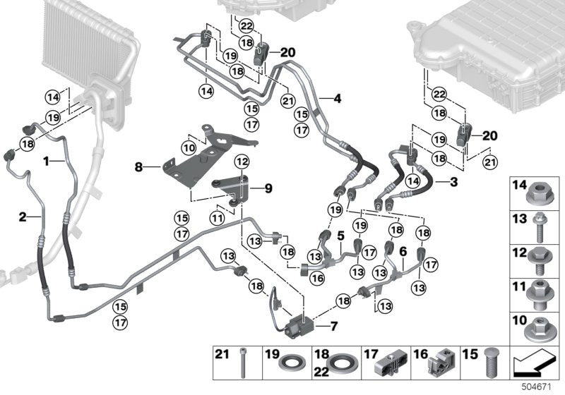 Genuine BMW 64539354579 G05 Suction Line, Underfloor (Inc. X5 45eX) | ML Performance EU EU Car Parts