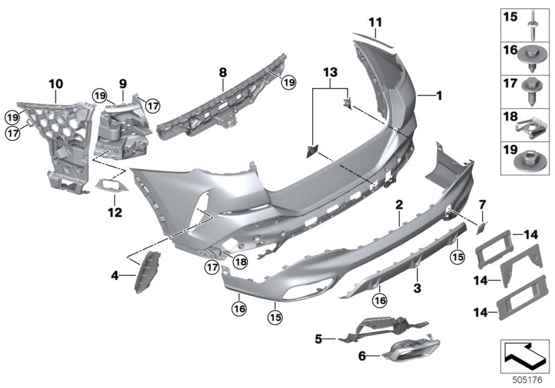 Genuine BMW 51128099247 G06 Bracket Pdc Exterior, Left Primed MSP (Inc. X6) | ML Performance EU EU Car Parts