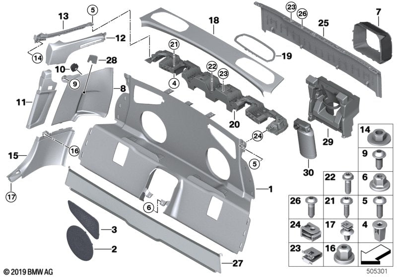 Genuine BMW 51476993693 G29 Trim Panel Belt Feed, Left (Inc. Z4 M40i, Z4 30i & Z4 20i) | ML Performance EU EU Car Parts