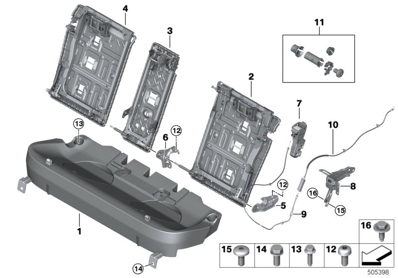 Genuine BMW 52207449451 G05 Adapter Plate, Left (Inc. X5) | ML Performance EU EU Car Parts