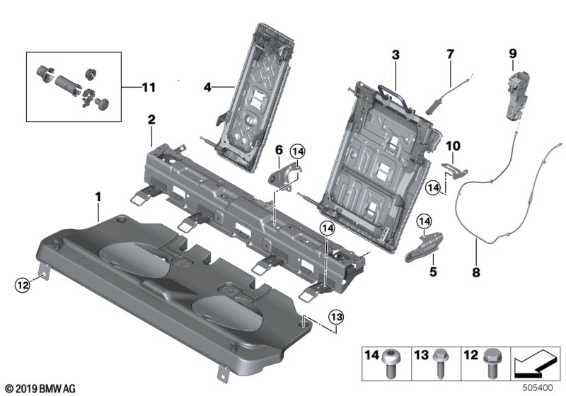 Genuine BMW 52207484206 G06 Bowden Cable Release (Inc. X6) | ML Performance EU EU Car Parts
