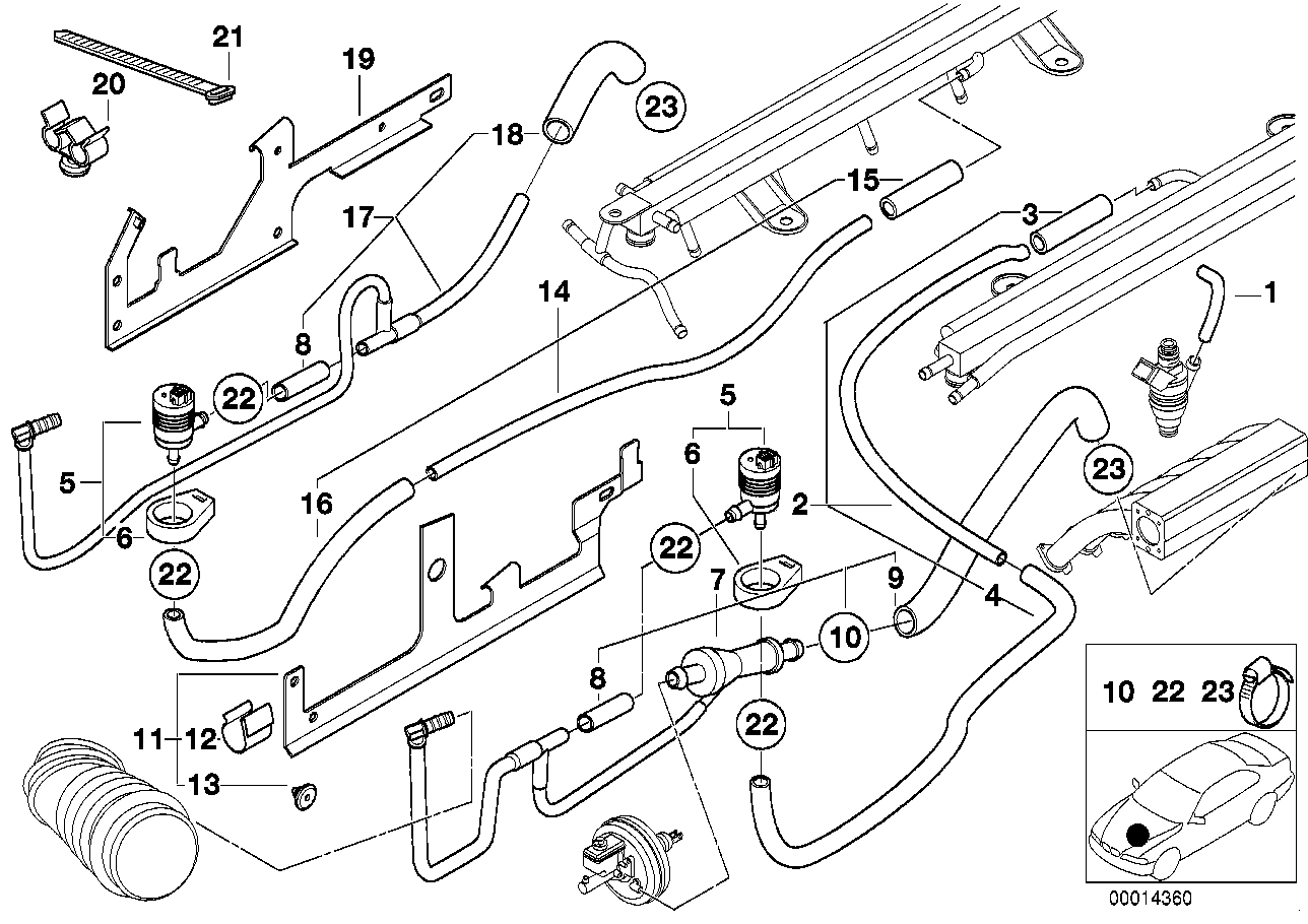 Genuine BMW 13531435600 E38 Support Left ZYL.7-12 (Inc. 750i, 750iL & 750iLP) | ML Performance EU EU Car Parts