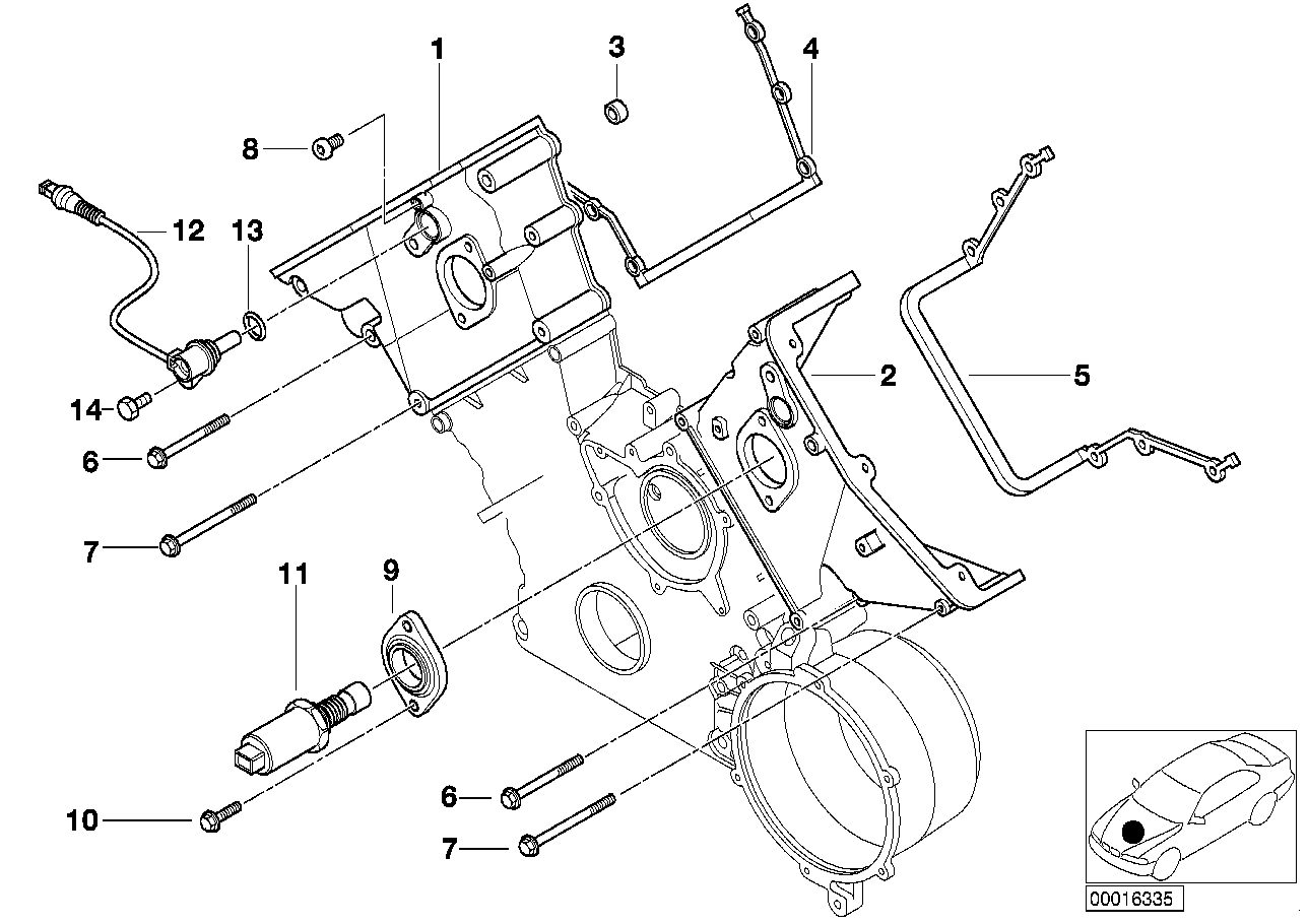 Genuine BMW 12147539166 E52 E39 E38 Camshaft Position Sensor (Inc. X5)
